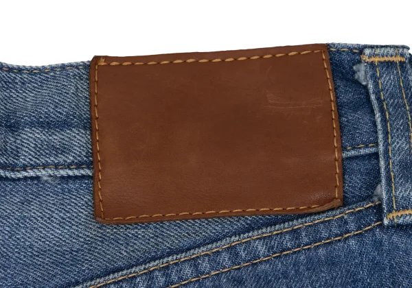 JUNYA WATANABE COMME des GARCONS Embroidered Lace Tiered Denim Skirt K-168648_012