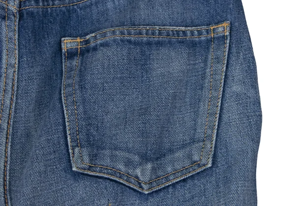 JUNYA WATANABE COMME des GARCONS Embroidered Lace Tiered Denim Skirt K-168648_013