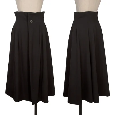 Yohji Yamamoto FEMME Wool Gaba Dart Design Skirt