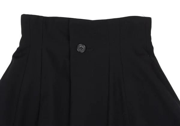 Yohji Yamamoto FEMME Wool Gaba Dart Design Skirt K-168649_003