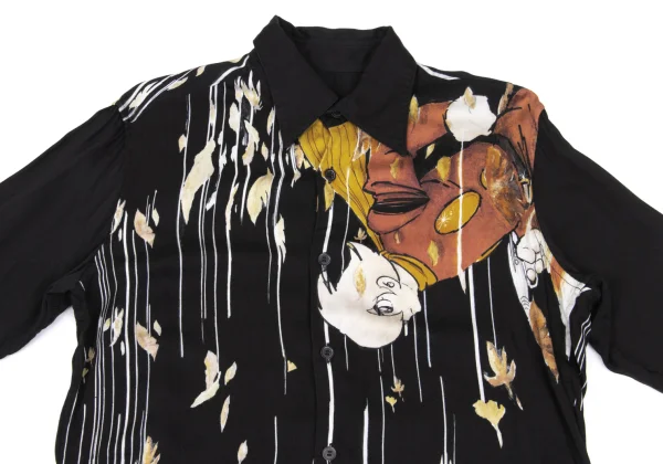 Ground Y×CYBORG 009 60th Collaboration Printed Rayon Shirt K-168651_002