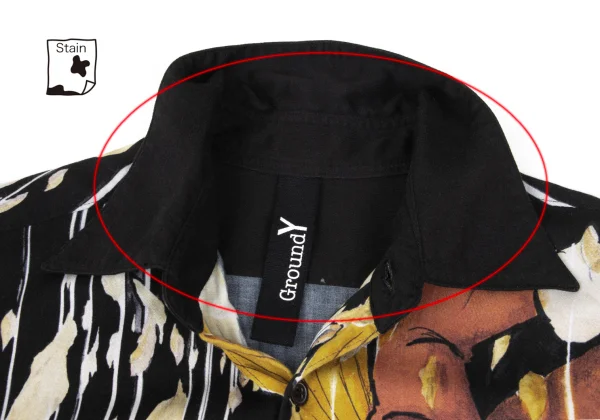 Ground Y×CYBORG 009 60th Collaboration Printed Rayon Shirt K-168651_004