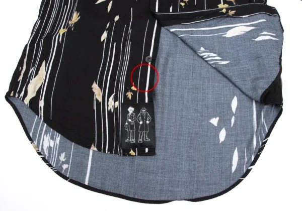 Ground Y×CYBORG 009 60th Collaboration Printed Rayon Shirt K-168651_012