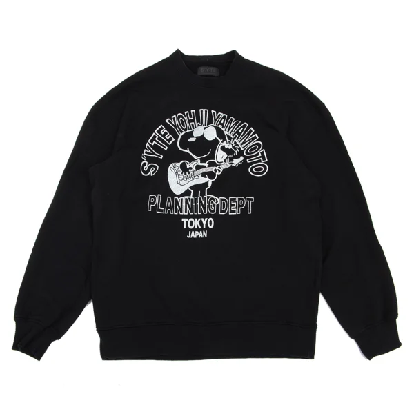 s'yte×Peanuts Woodstock Festival Printed Sweatshirt Black 4 K-168653_001