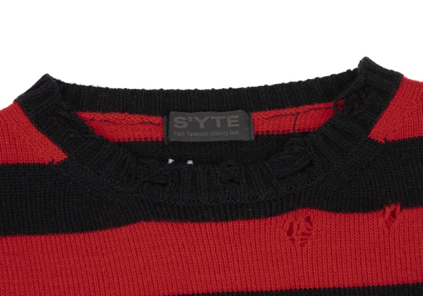 s'yte Acrylic Stripe Clash Knit Sweater K-168654_003