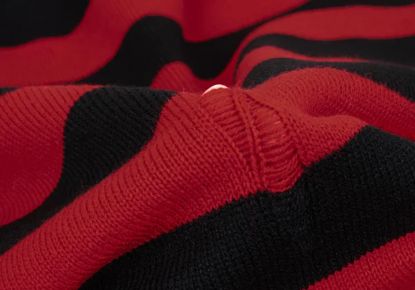 s'yte Acrylic Stripe Clash Knit Sweater K-168654_012