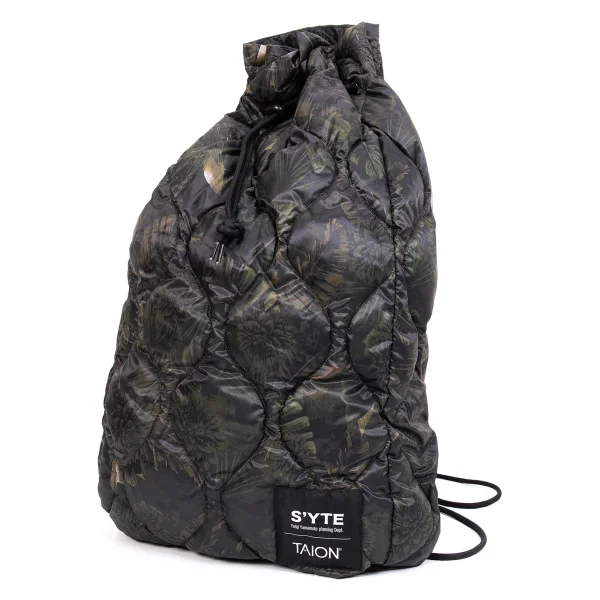 s'yte×TAION Camouflage Quilted Down 2way Backpack Black,Khaki  K-168657_001
