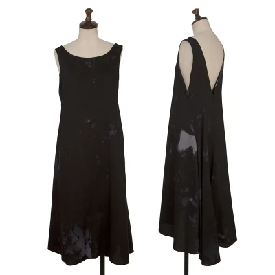 Y's Printed Wool Sleeveless Dress