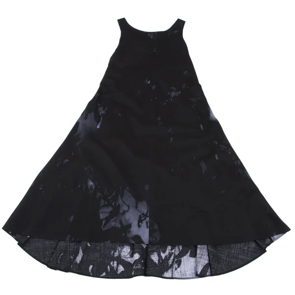 Y's Printed Wool Sleeveless Dress K-168658_002
