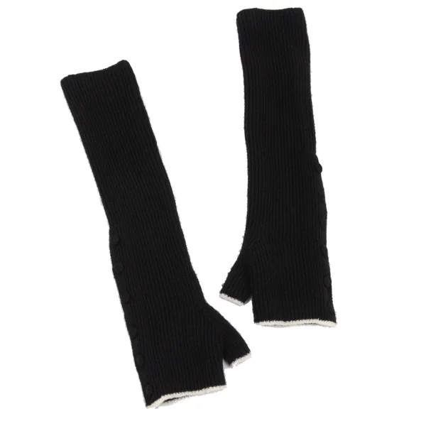 Y's Button Design Wool Arm Warmers K-168659_002