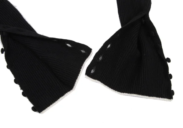 Y's Button Design Wool Arm Warmers K-168659_004