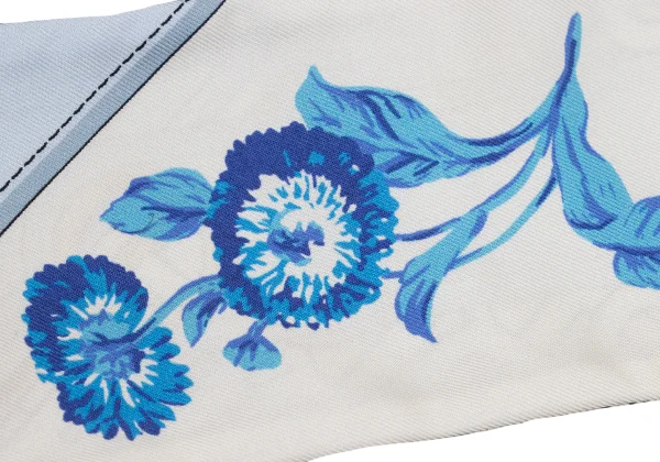 BURBERRY LONDON Floral Printed Silk Ribbon Scarf K-168663_007