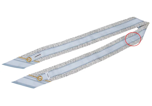 BURBERRY LONDON Floral Printed Silk Ribbon Scarf K-168663_008