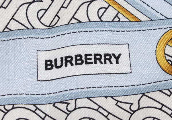 BURBERRY LONDON Floral Printed Silk Ribbon Scarf K-168663_010