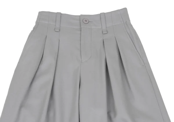 ISSEY MIYAKE Wool Back Tuck Wide Pants K-168671_002