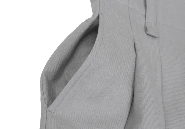 ISSEY MIYAKE Wool Back Tuck Wide Pants K-168671_005