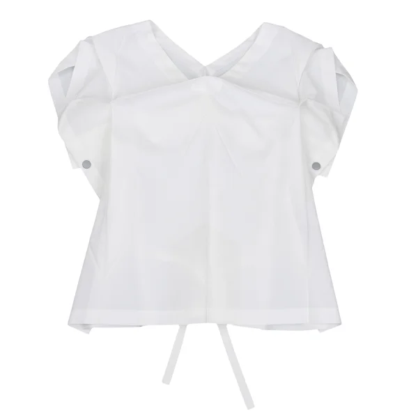 ISSEY MIYAKE 132 5. Ultrasonic Cutting Foil Print Origami Pleated Top K-168676_002