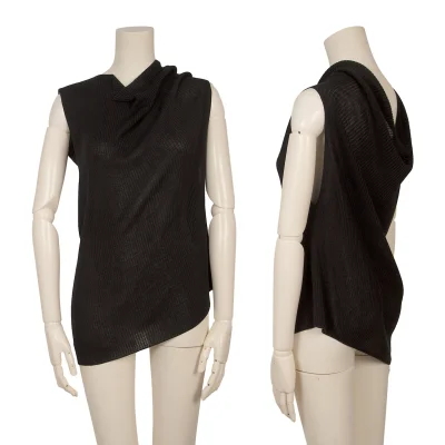 ISSEY MIYAKE 132 5. Rib Sleeveless Asymmetry Top