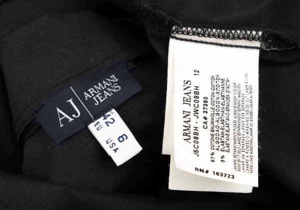 ARMANI JEANS Stretch Big Collar Shirt K-168682_015