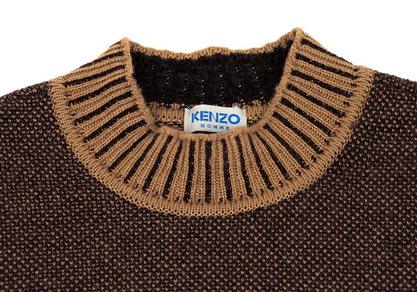 KENZO HOMME Wool Blend Patch Pocket Mock-neck Knit K-168684_003