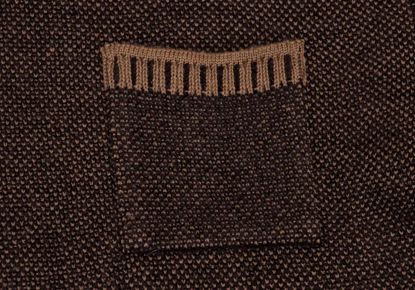 KENZO HOMME Wool Blend Patch Pocket Mock-neck Knit K-168684_004