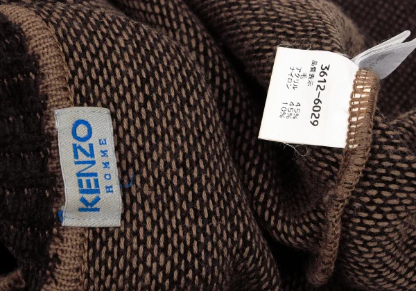 KENZO HOMME Wool Blend Patch Pocket Mock-neck Knit K-168684_013