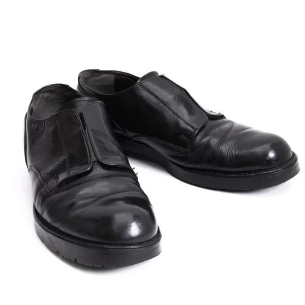 Y's for men Leather Slip-on Shoes Black 5(About US 9) K-168685_001
