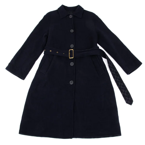 COACH Wool Blend Lining Signature Belted Coat K-168687_002