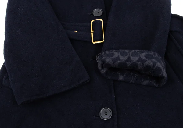 COACH Wool Blend Lining Signature Belted Coat K-168687_007