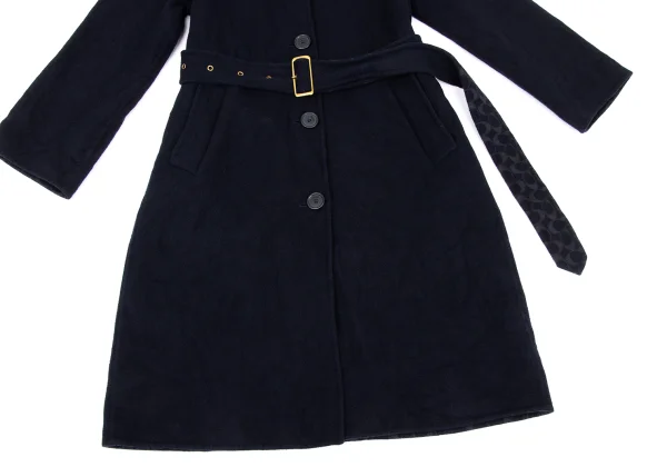 COACH Wool Blend Lining Signature Belted Coat K-168687_008