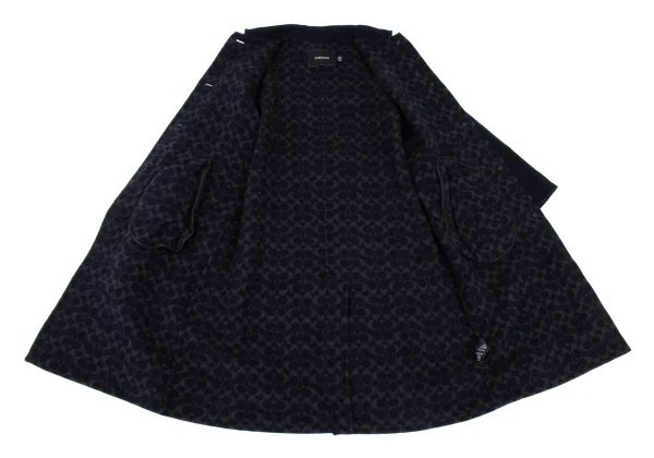COACH Wool Blend Lining Signature Belted Coat K-168687_011