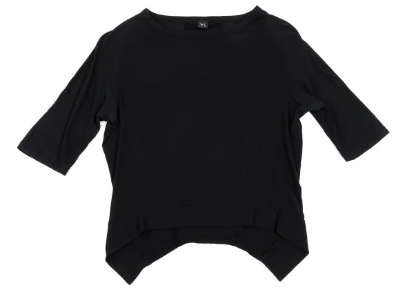 Y's Cotton Asymmetry Hem T-shirt K-168688_002