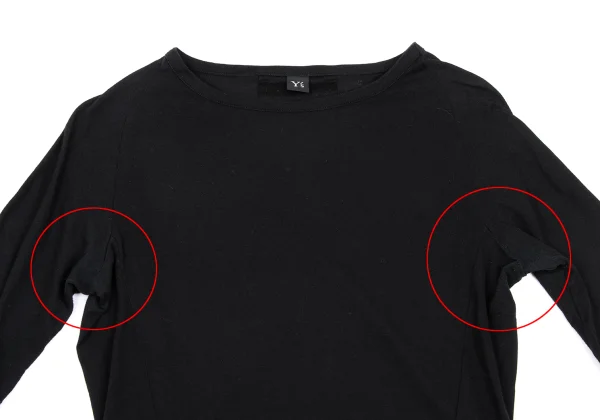 Y's Cotton Asymmetry Hem T-shirt K-168688_003