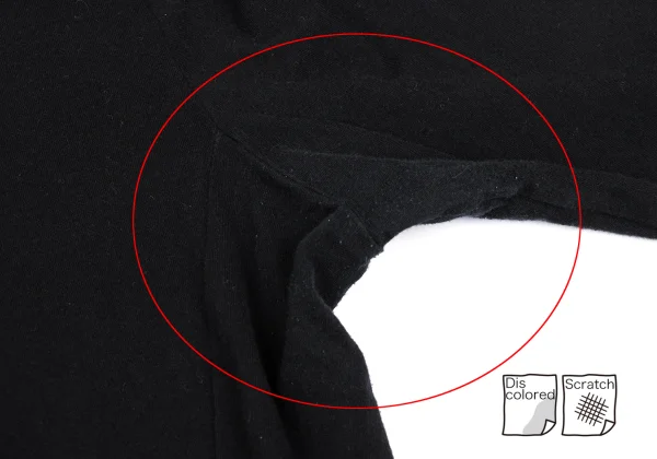 Y's Cotton Asymmetry Hem T-shirt K-168688_005