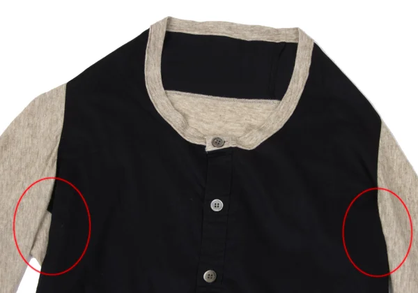 Y's Yak Blended Cotton Switching Cardigan K-168689_003