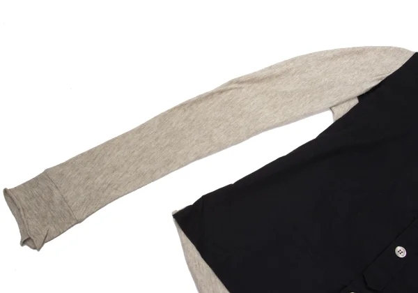 Y's Yak Blended Cotton Switching Cardigan K-168689_008