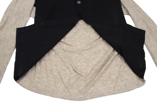 Y's Yak Blended Cotton Switching Cardigan K-168689_013