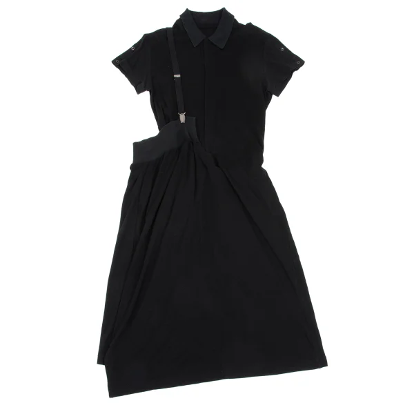 Y's One-shoulder Polo Shirt Dress K-168692_002