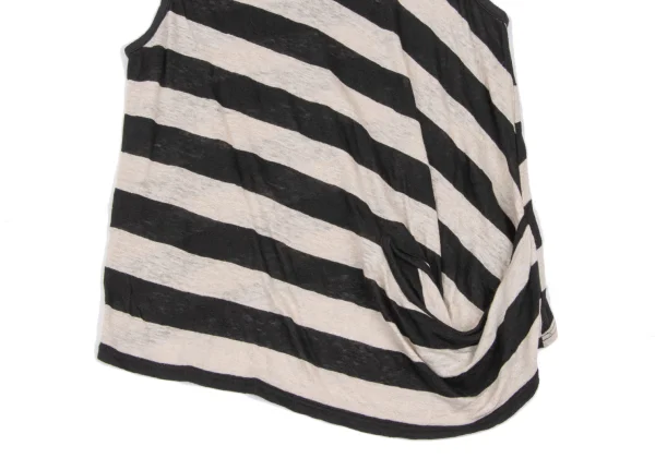 Y's Red Label Linen Striped Switching Tank Top K-168693_006