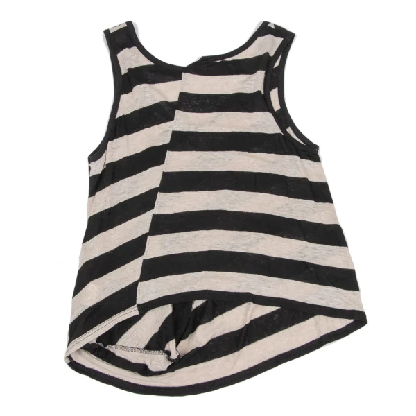 Y's Red Label Linen Striped Switching Tank Top K-168693_009
