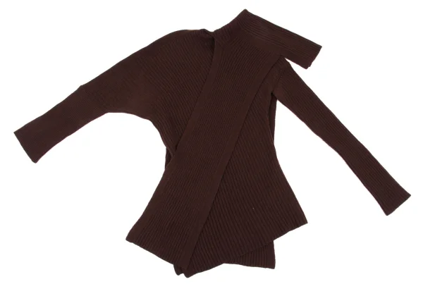 Y's Red Label Acrylic Blend Stole Neck Knit Sweater K-168694_002