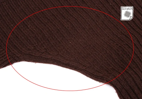 Y's Red Label Acrylic Blend Stole Neck Knit Sweater K-168694_004