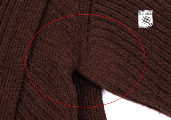 Y's Red Label Acrylic Blend Stole Neck Knit Sweater K-168694_005