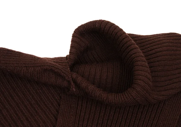 Y's Red Label Acrylic Blend Stole Neck Knit Sweater K-168694_008