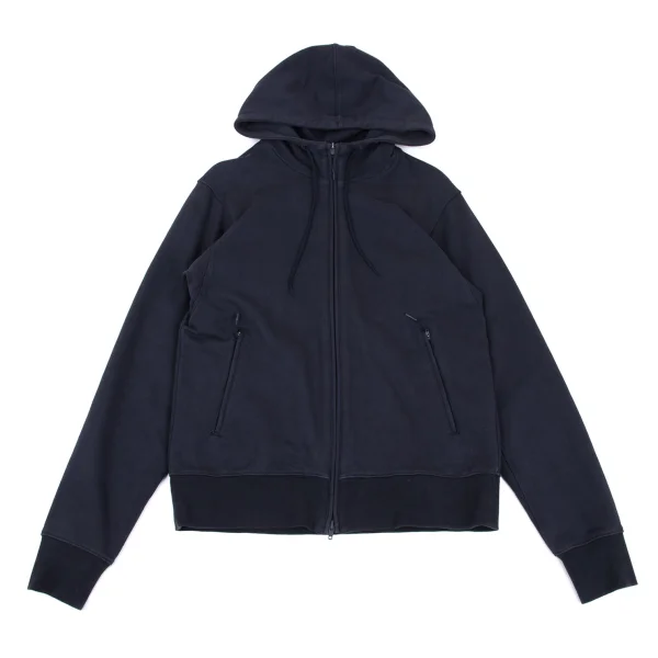 Y-3 Back Logo Printed Zip Hoodie Navy M K-168697_001