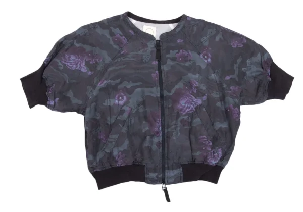 COMING SOON Silk Floral Print Short Sleeve Blouson K-168699_002