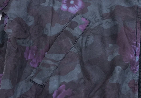 COMING SOON Silk Floral Print Short Sleeve Blouson K-168699_010