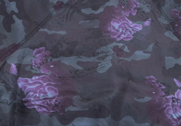 COMING SOON Silk Floral Print Short Sleeve Blouson K-168699_014