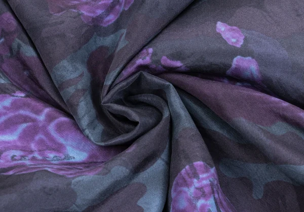 COMING SOON Silk Floral Print Short Sleeve Blouson K-168699_015