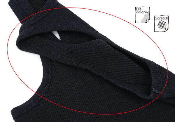 tricot COMME des GARCONS Cotton Linen Rib Tank Top K-168700_005